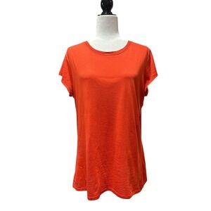Arc Teryx Orange Crew Neck‎ Short Sleeve Graphic T Shirt Women Small